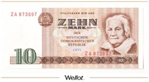 10 Марок 1971 Германия ГДР UNC